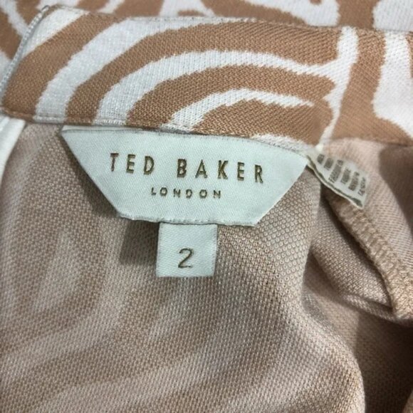 Ted Baker Villani Zebra Print Midi Dress | Long Sleeve | Size 2 (US 6) - Picture 6 of 6